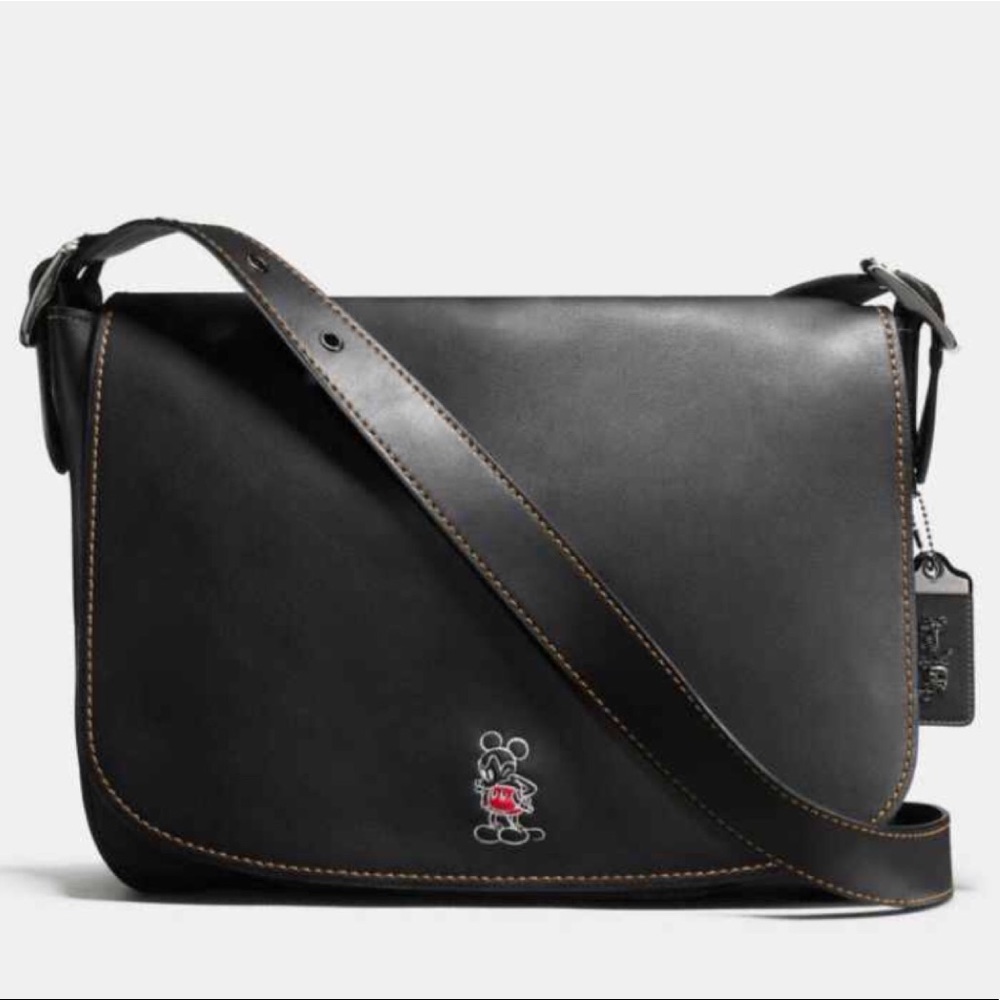 Disney x Coach Mickey Mouse Saddle Bag RARE